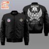 Nfl New Orleans Saints Wings Skull 3D Bomber Jacket  Gift For Fans