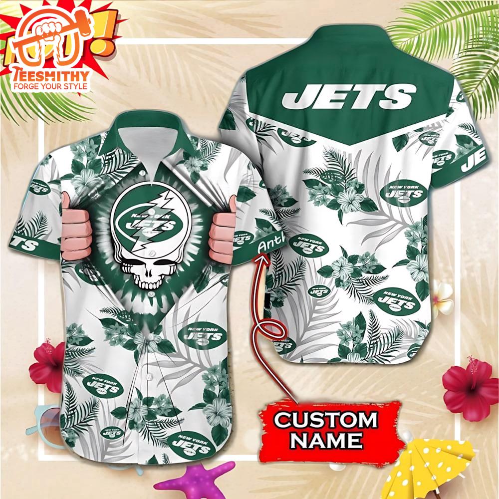 NFL New York Jets Grateful Dead Personalized Hawaiian Shirt