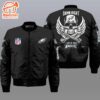 Nfl Philadelphia Eagles Wings Skull 3D Bomber Jacket  Gift For Fans