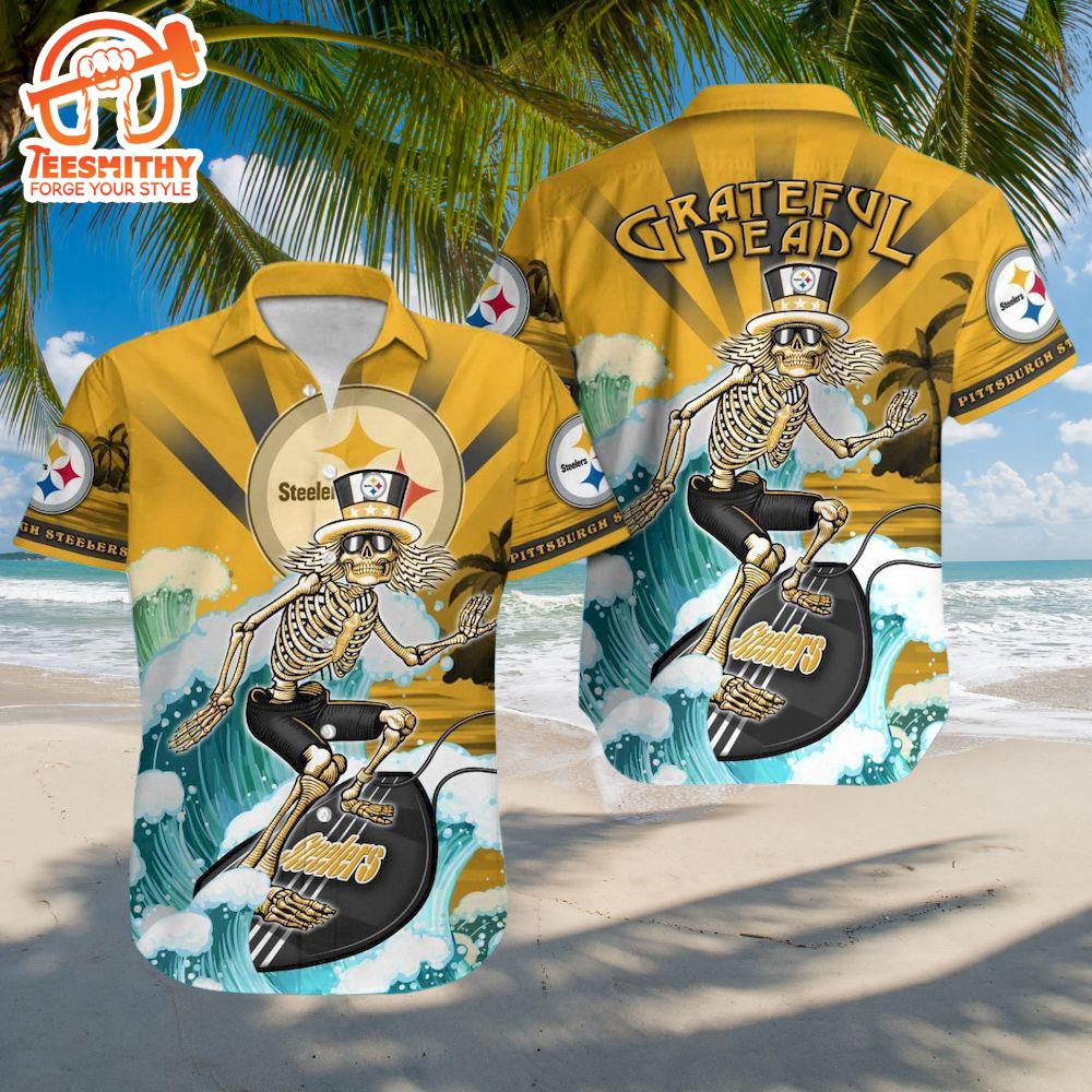 NFL Pittsburgh Steelers Grateful Dead Hawaiian Shirt