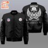 Nfl Pittsburgh Steelers Wings Skull 3D Bomber Jacket  Gift For Fans