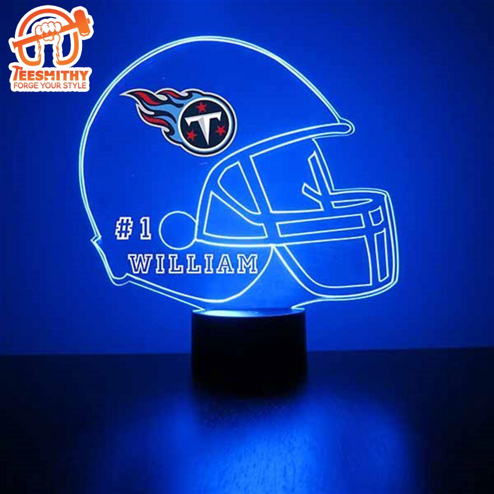 Custom Name Number NFL Tennessee Titans Football Led Sports Fan Lamp