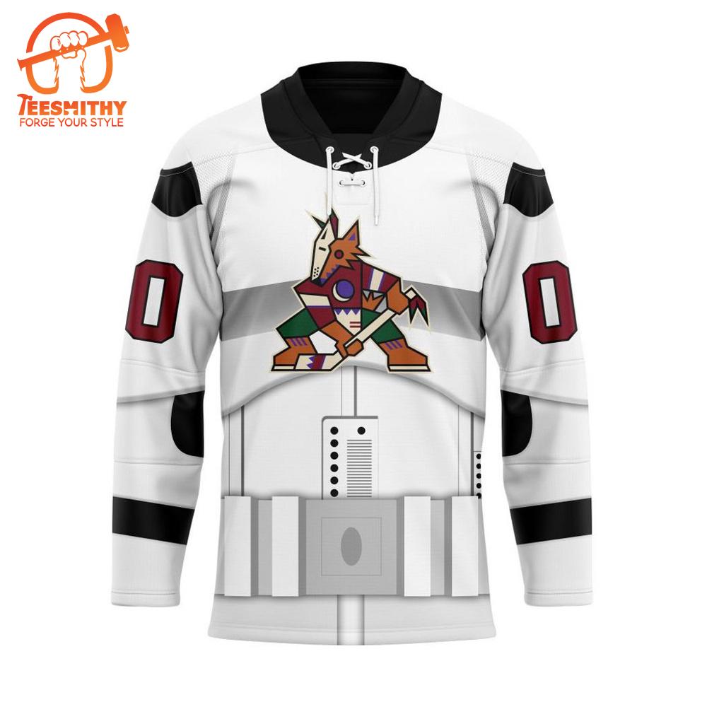 NHL Arizona Coyotes Personalized Star Wars Stormtrooper Hockey Jersey