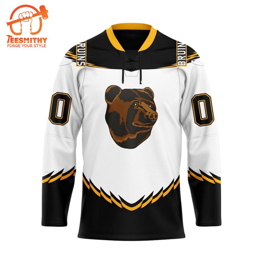 NHL Boston Bruins Personalized Reverse Retro Hockey Jersey