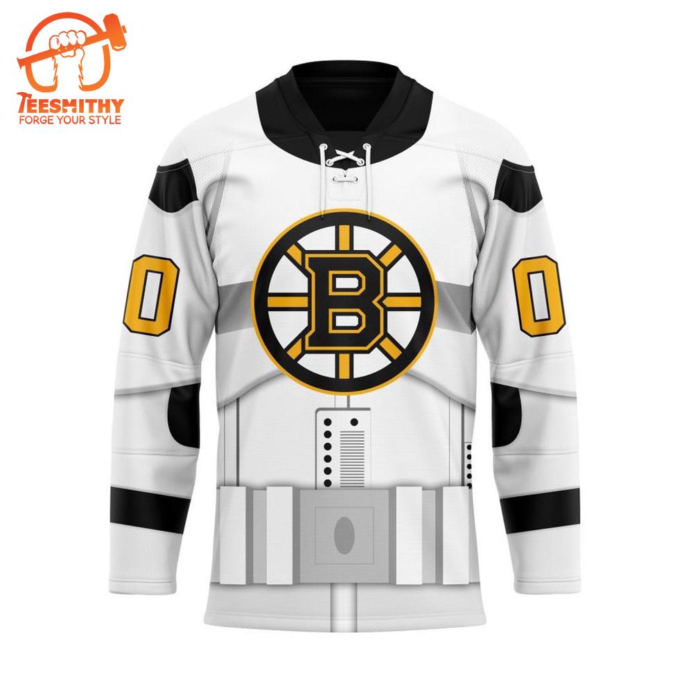 NHL Boston Bruins Personalized Star Wars Stormtrooper Hockey Jersey