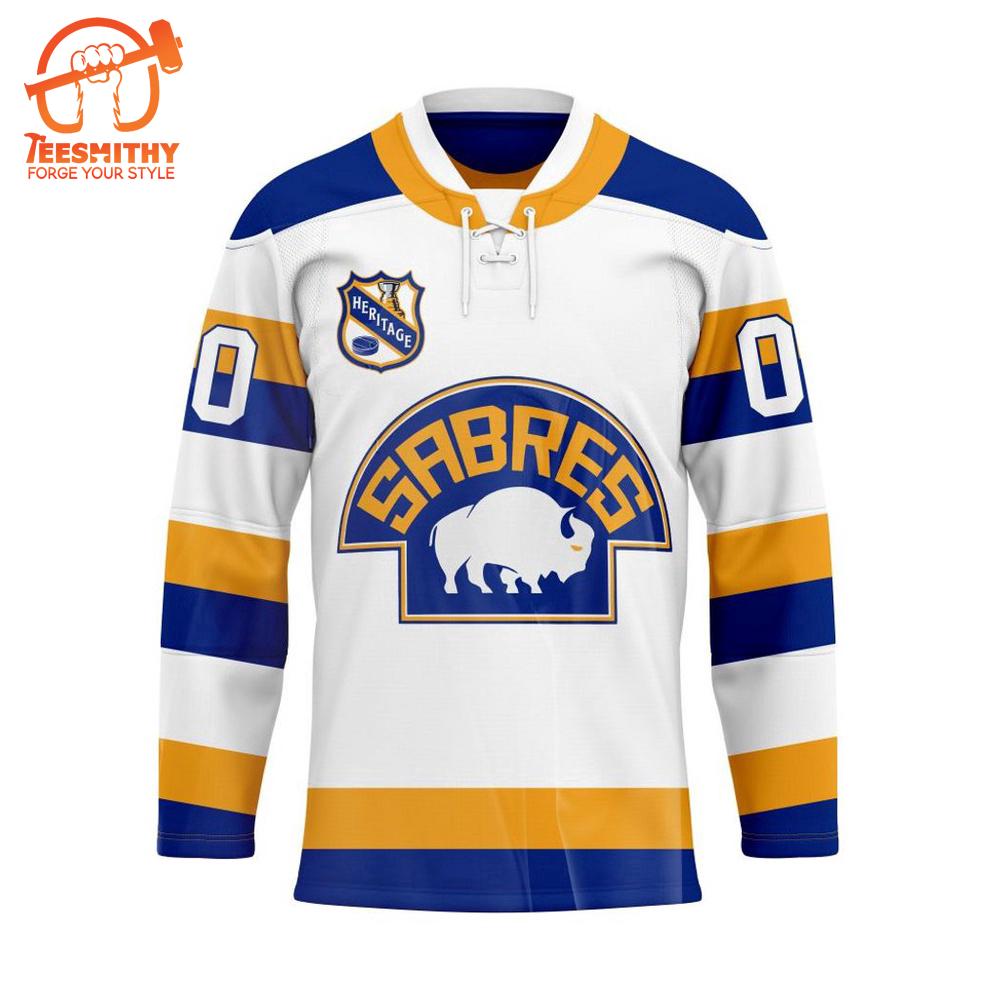 NHL Buffalo Sabres Personalized Heritage Hockey Jersey Design