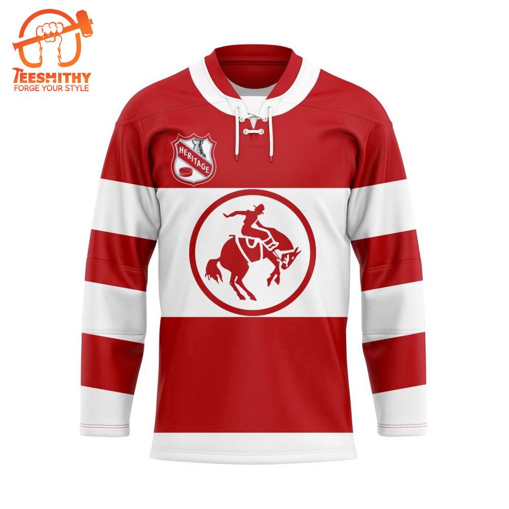 NHL Calgary Flames Personalized Heritage Hockey Jersey Design