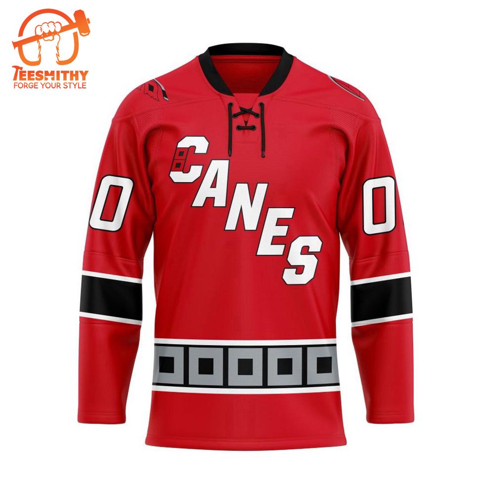 NHL Carolina Hurricanes Personalized Reverse Retro Hockey Jersey