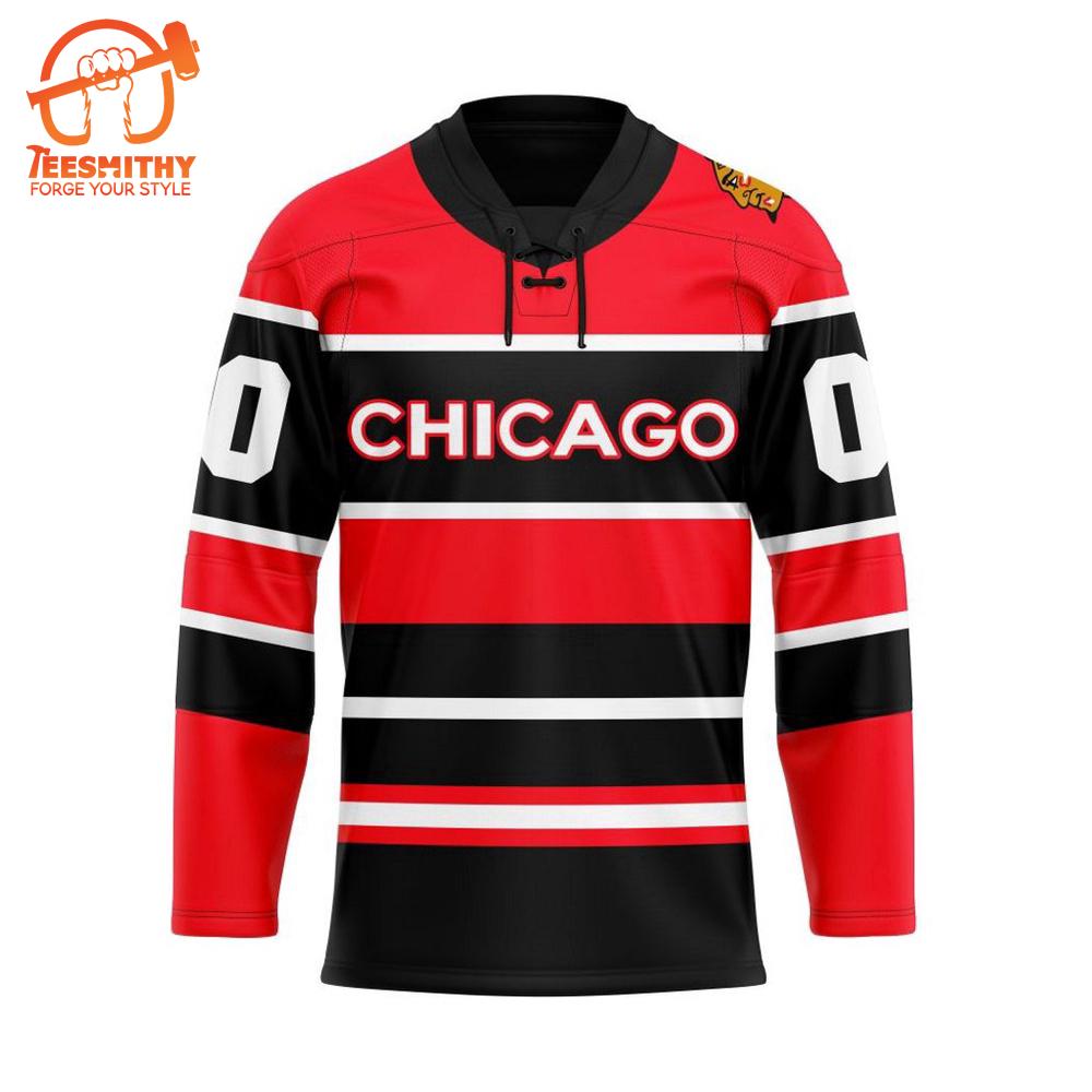 NHL Chicago Blackhawks Personalized Reverse Retro Hockey Jersey