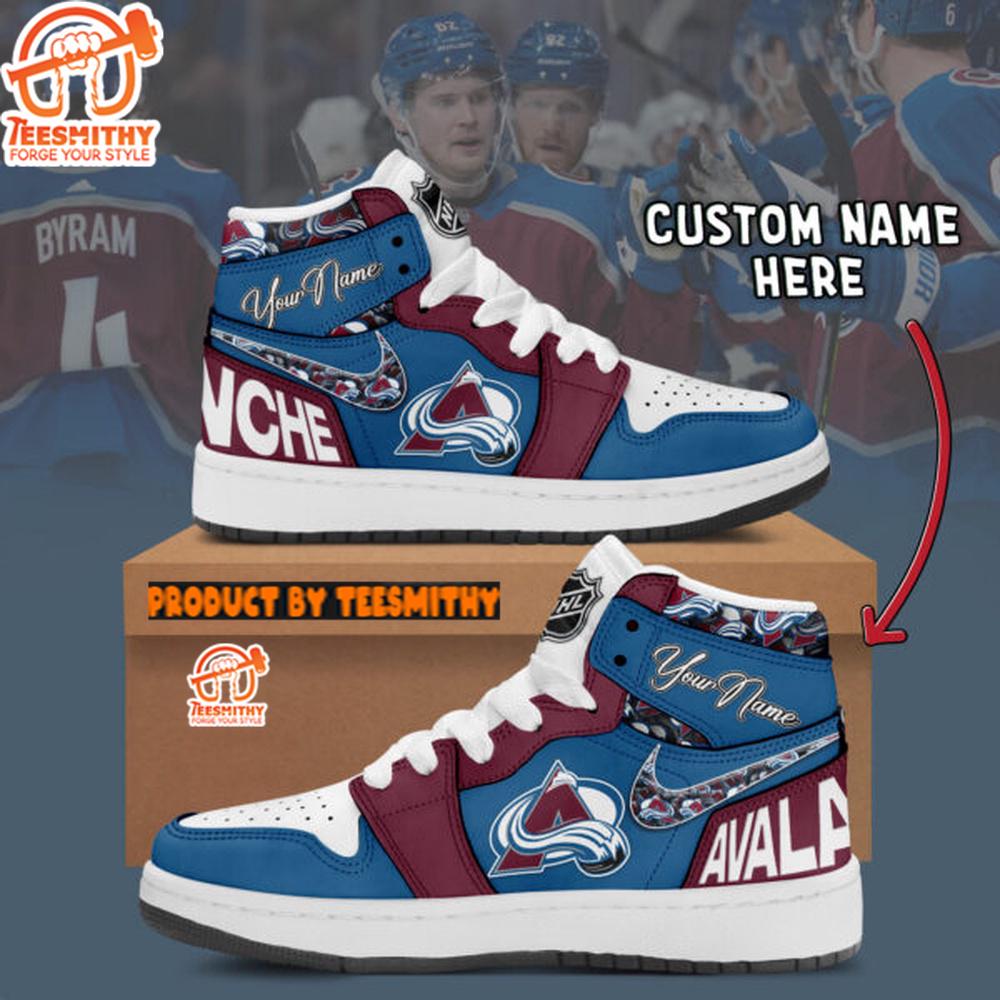 NHL Colorado Avalanche Air Jordan 1 Shoes