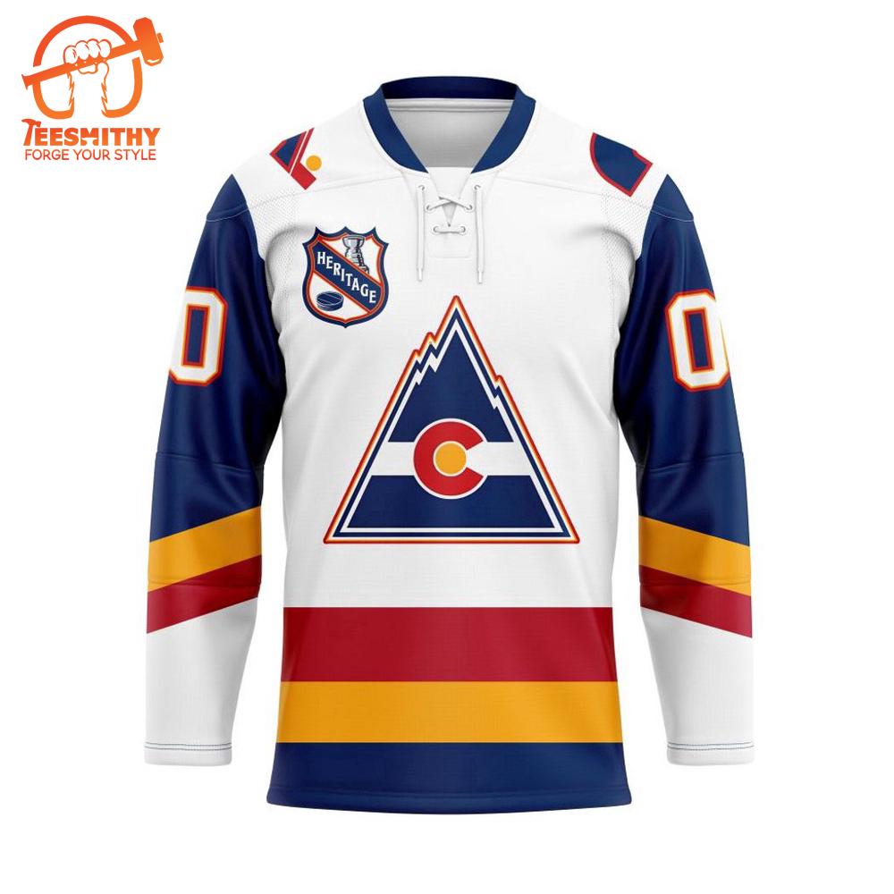 NHL Colorado Avalanche Personalized Heritage Hockey Jersey Design