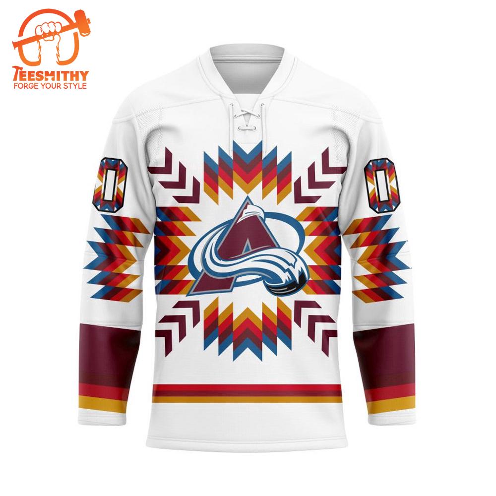 NHL Colorado Avalanche Special Design With Native Pattern Hockey Jersey