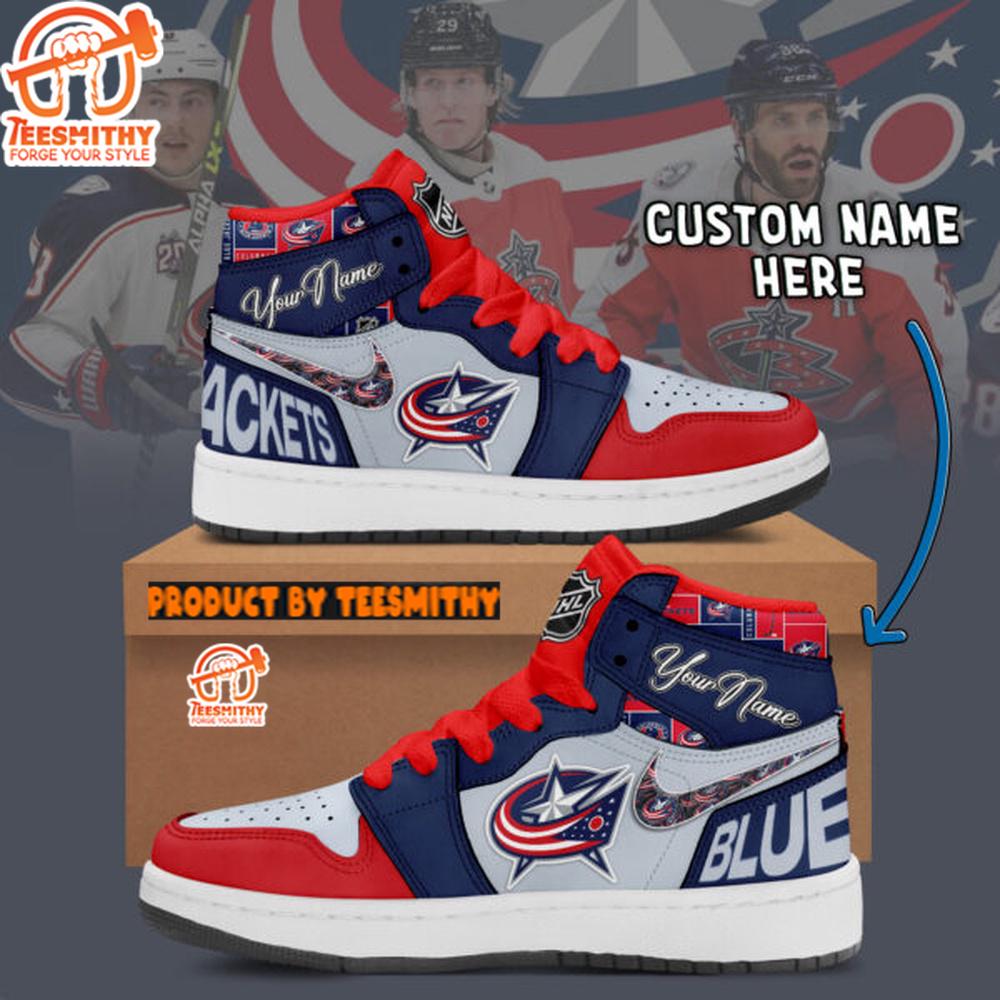 NHL Columbus Blue Jackets Air Jordan 1 Shoes