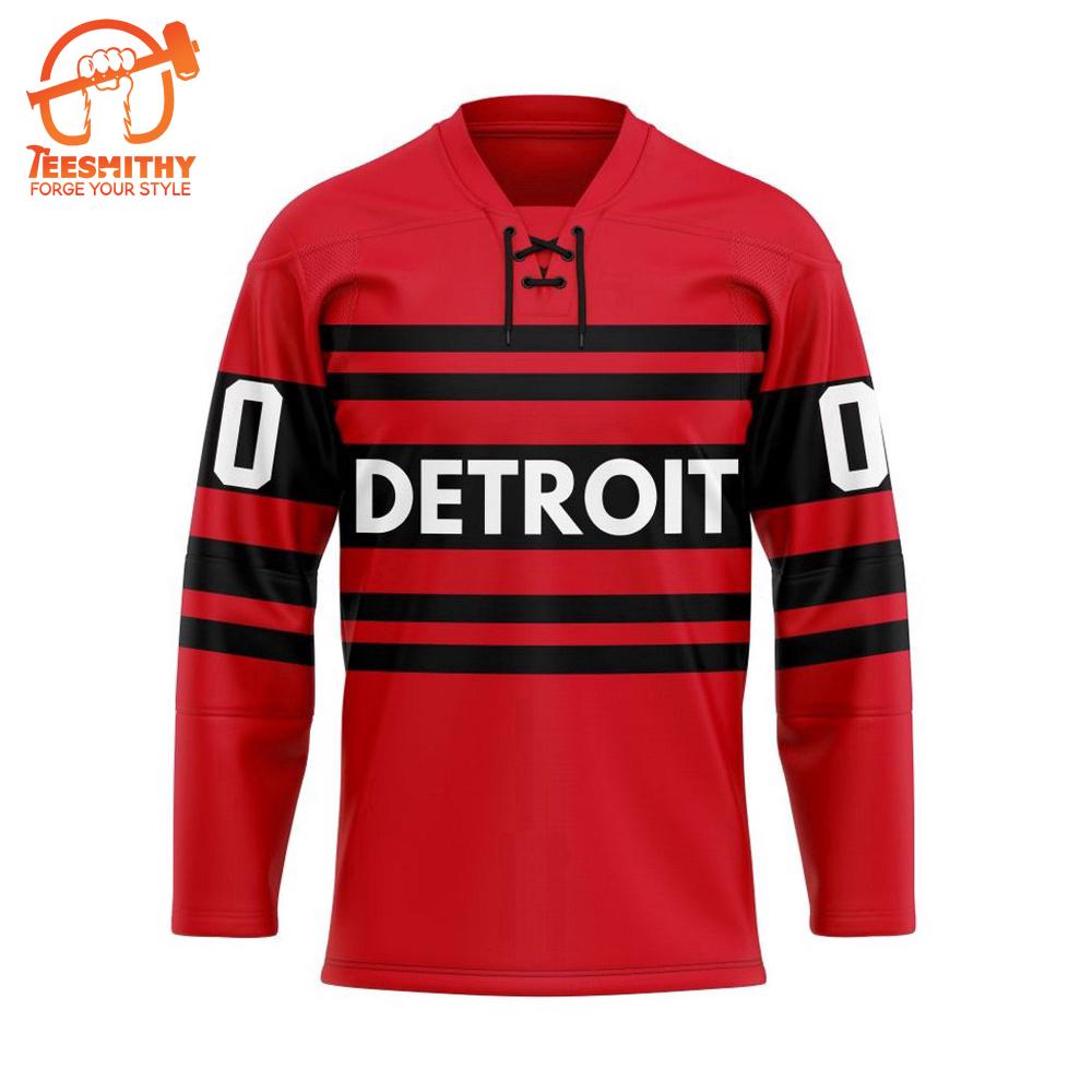 NHL Detroit Red Wings Personalized Reverse Retro Hockey Jersey