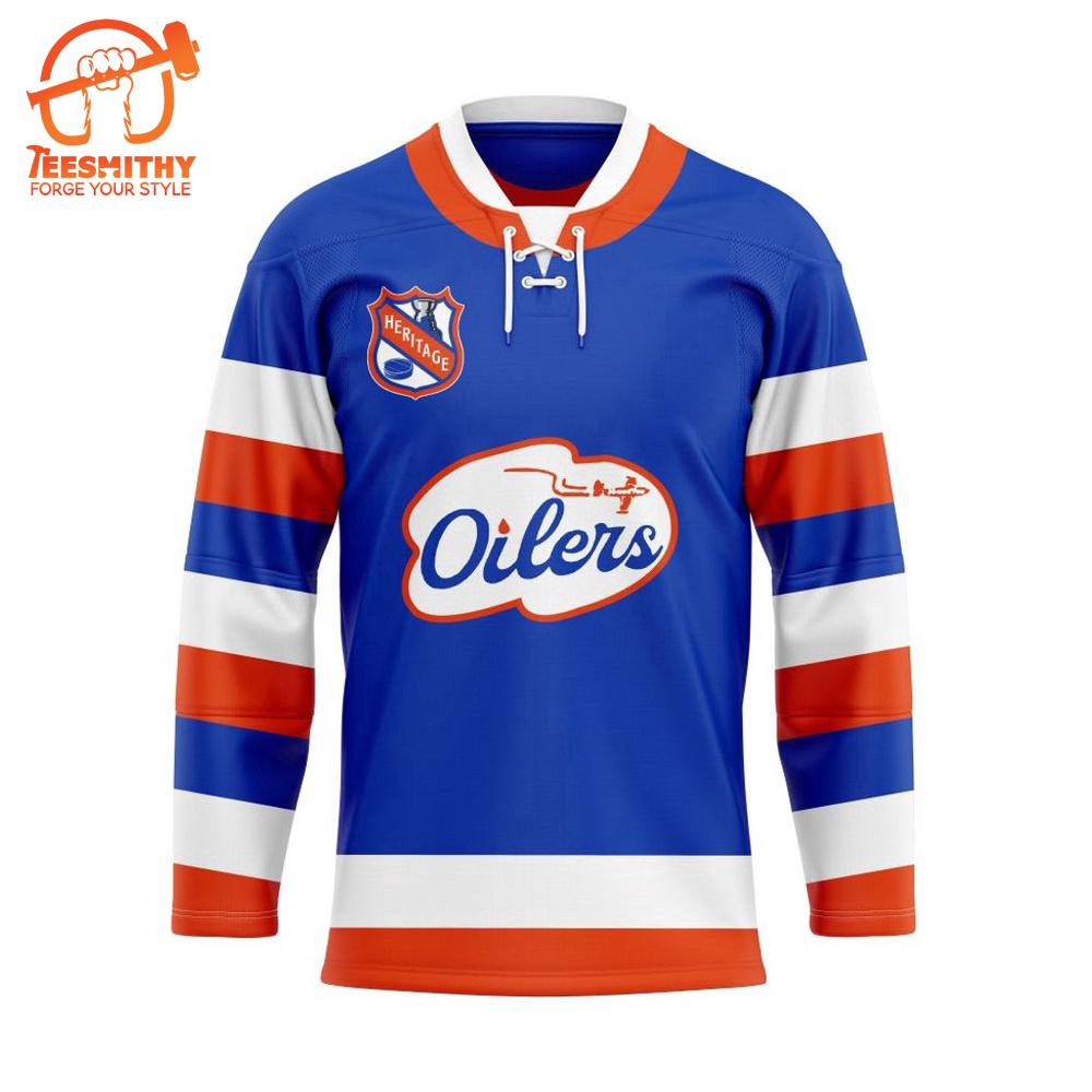 NHL Edmonton Oilers Personalized Heritage Hockey Jersey Design