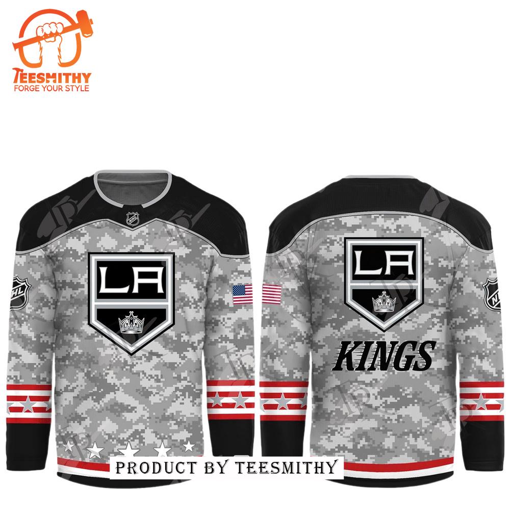 NHL Los Angeles Kings Arctic Camo 2024 Salute to Service Club Hockey Jersey