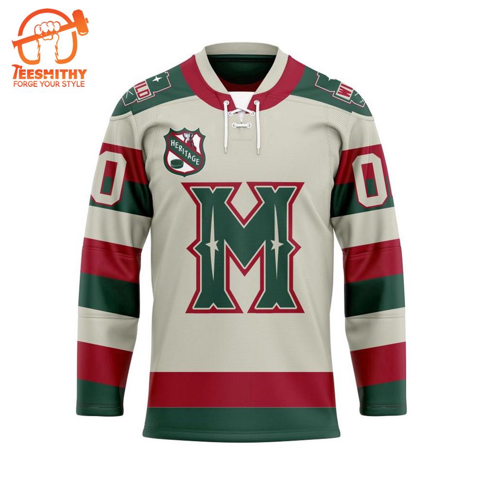 NHL Minnesota Wild Personalized Heritage Hockey Jersey Design