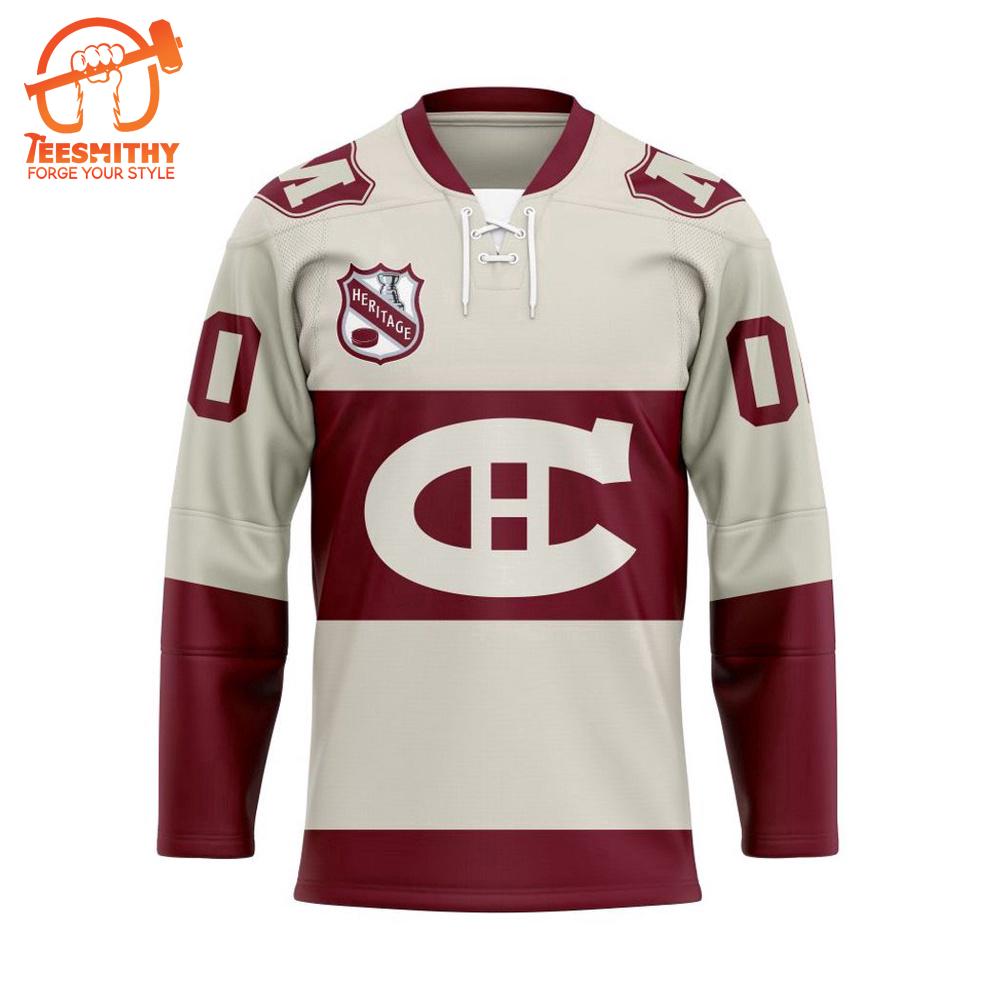 NHL Montreal Canadiens Personalized Heritage Hockey Jersey Design