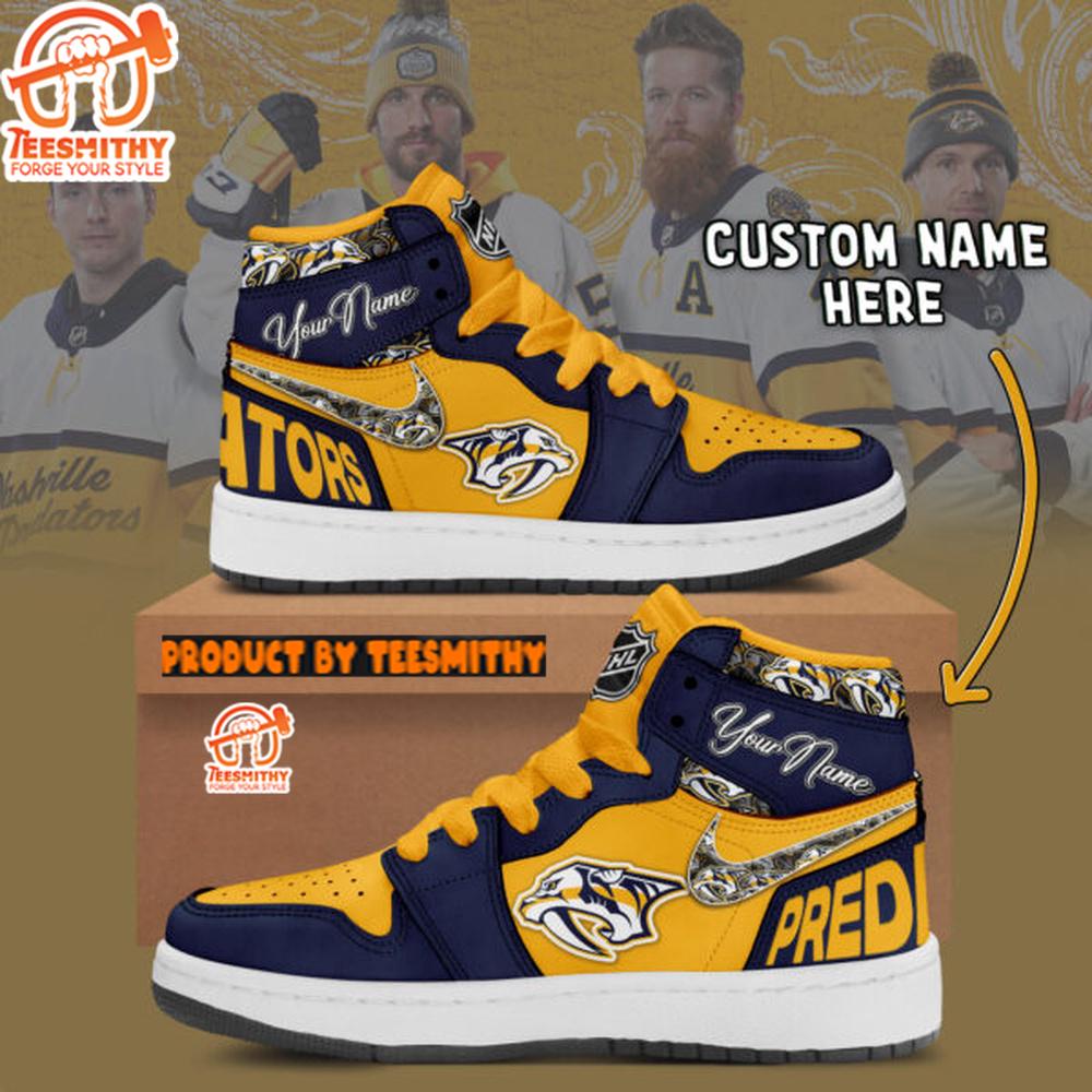 NHL Nashville Predators Air Jordan 1 Shoes