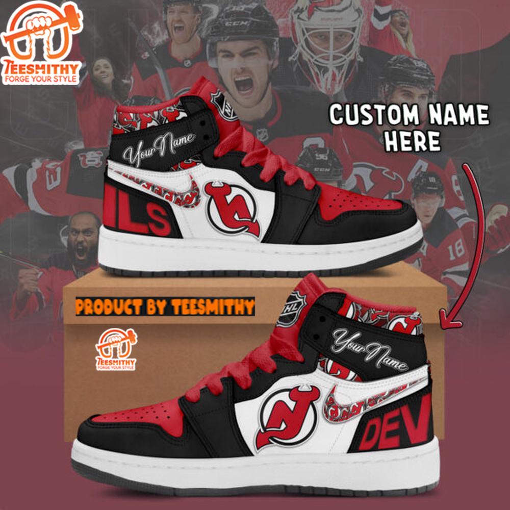 NHL New Jersey Devils Air Jordan 1 Shoes