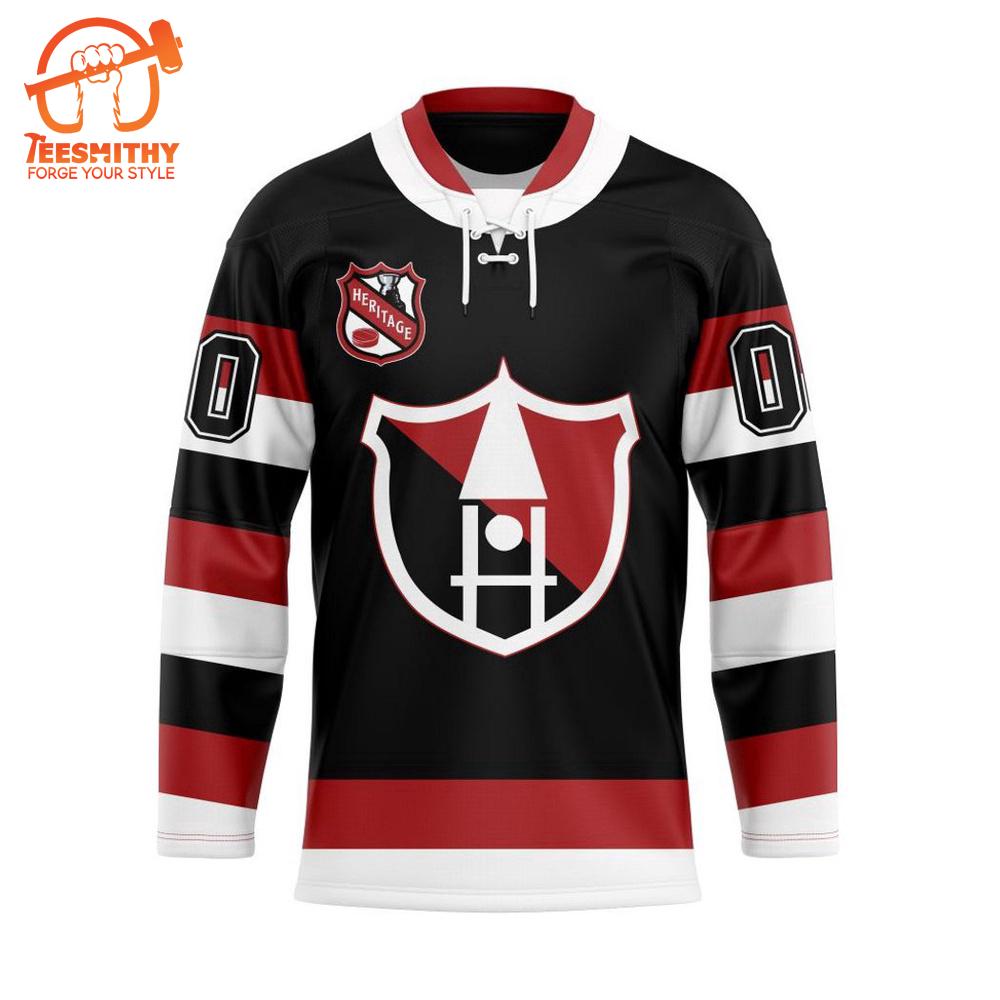 NHL Ottawa Senators Personalized Heritage Hockey Jersey Design