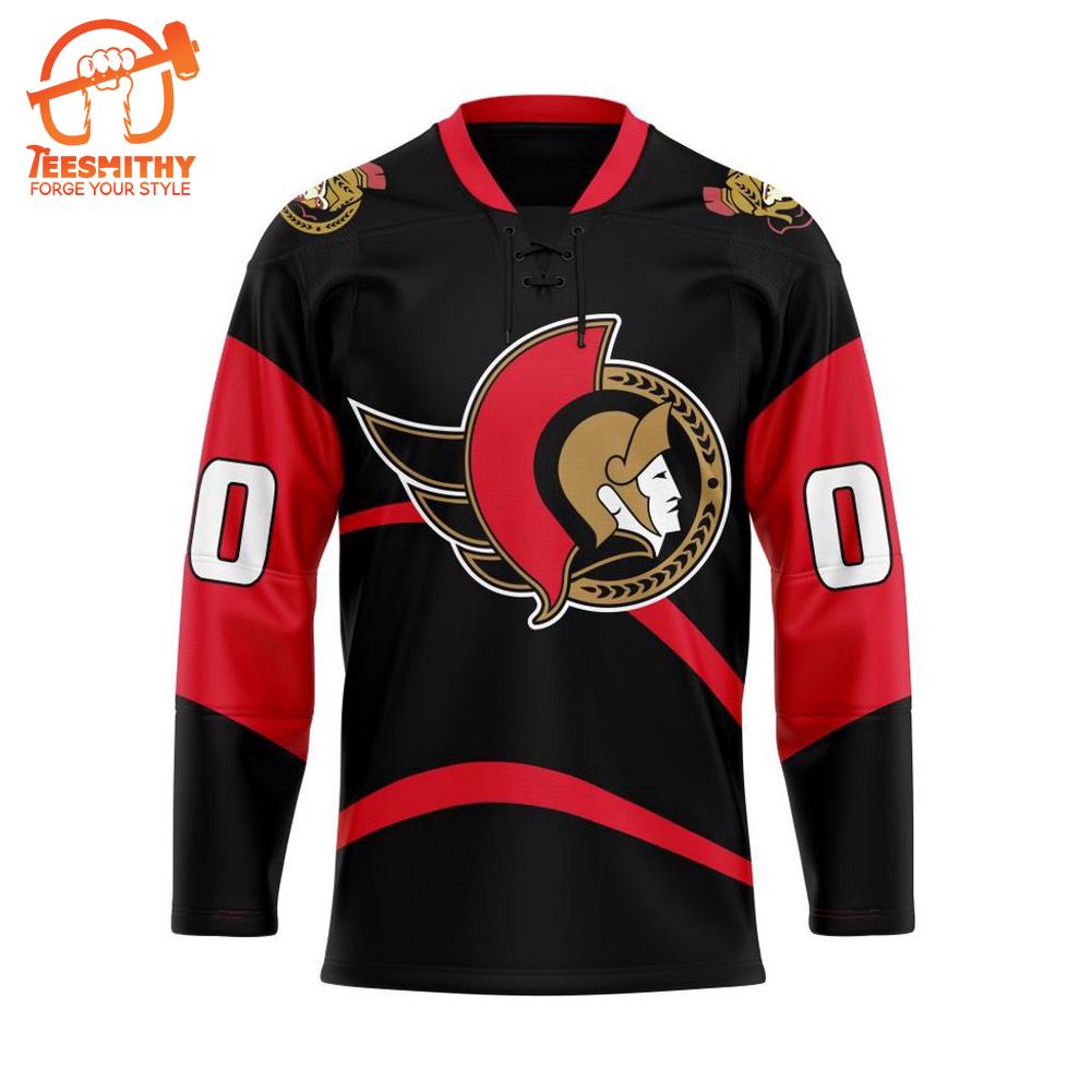 NHL Ottawa Senators Personalized Reverse Retro Hockey Jersey