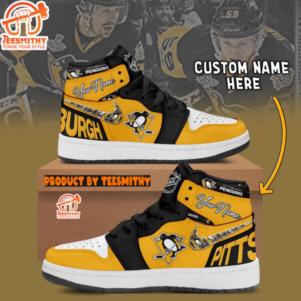 NHL Pittsburgh Penguins Air Jordan 1 Shoes