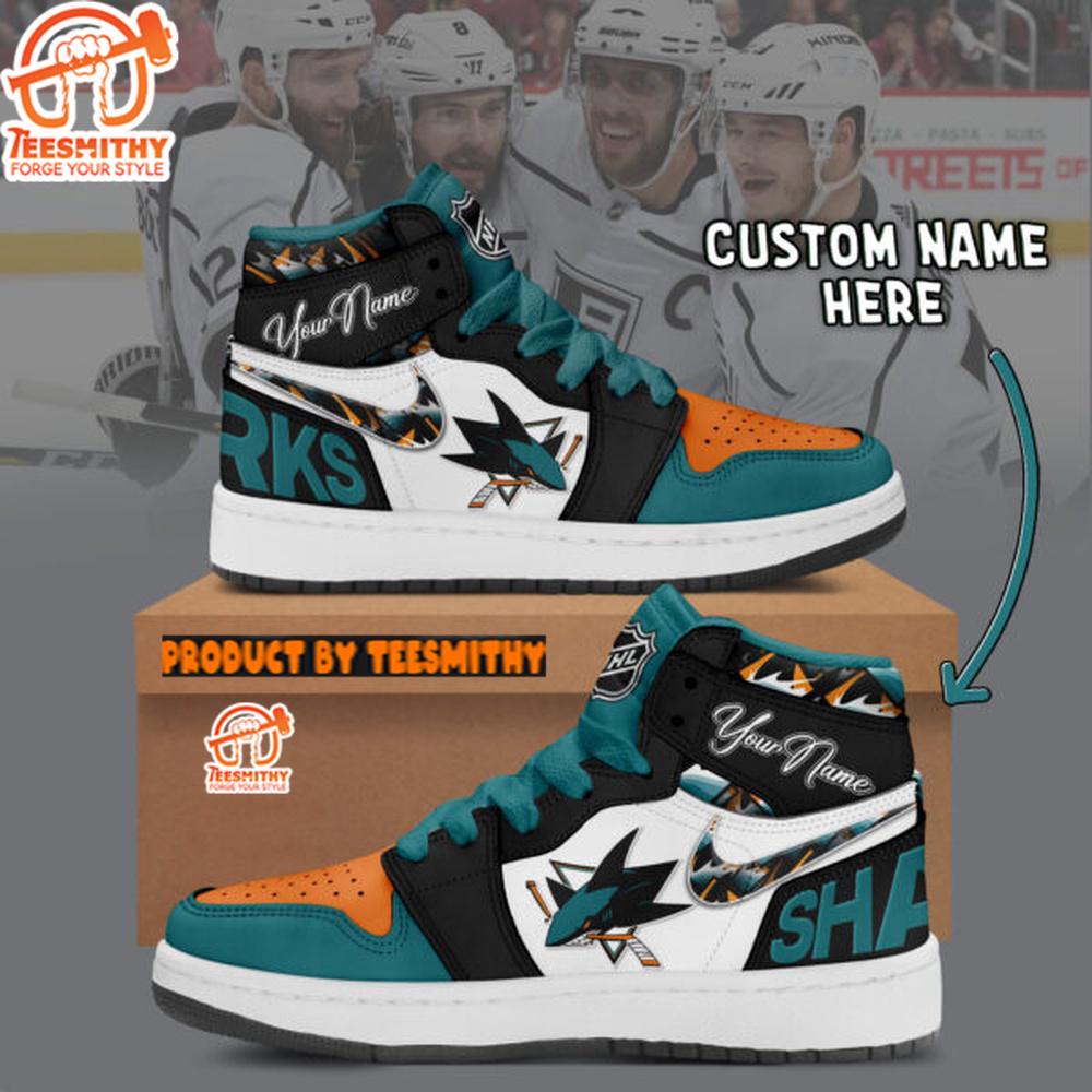 NHL San Jose Sharks Air Jordan 1 Shoes