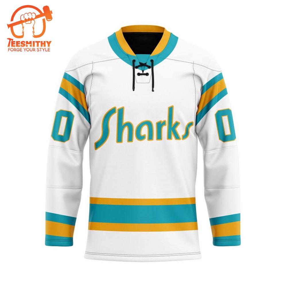 NHL San Jose Sharks Personalized Reverse Retro Hockey Jersey