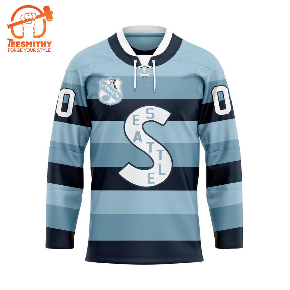 NHL Seattle Kraken Personalized Heritage Hockey Jersey Design