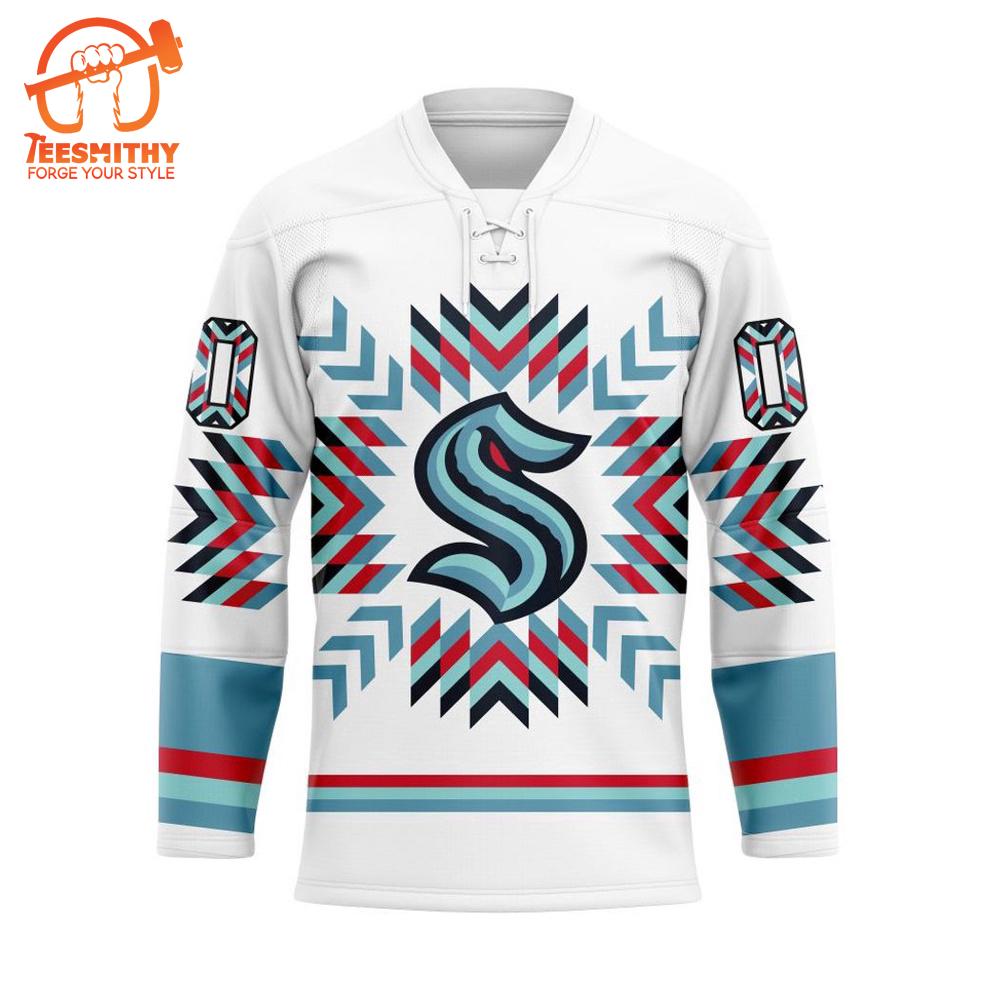 NHL Seattle Kraken Special Design With Native Pattern Hockey Jersey