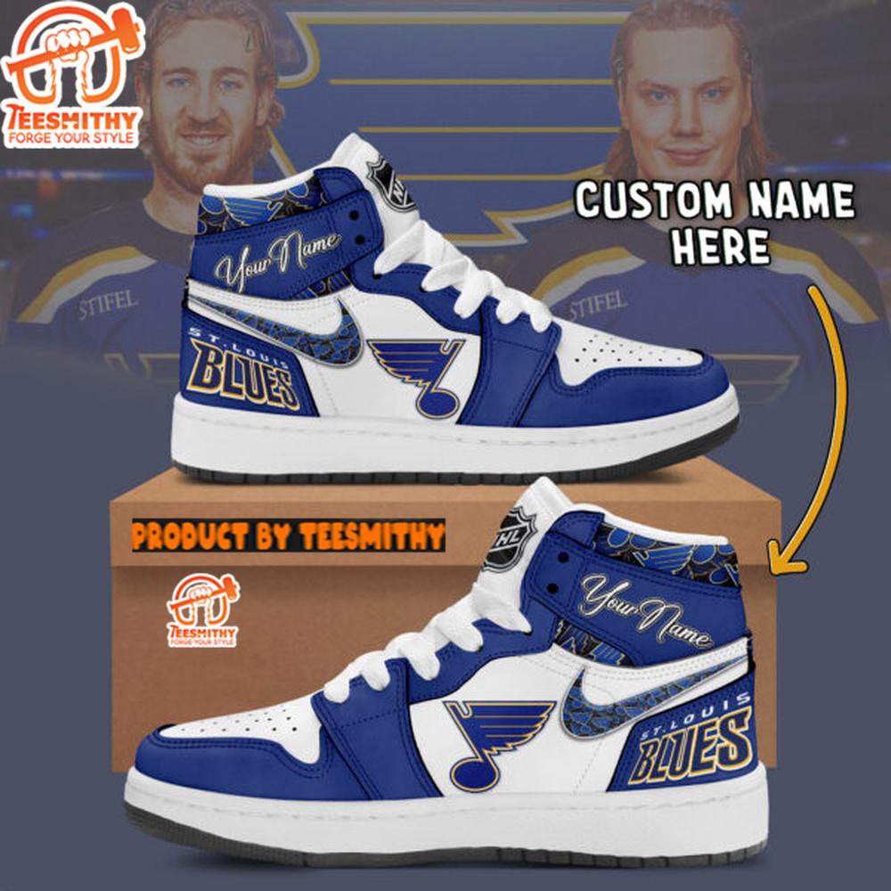 NHL St Louis Blues Air Jordan 1 Shoes