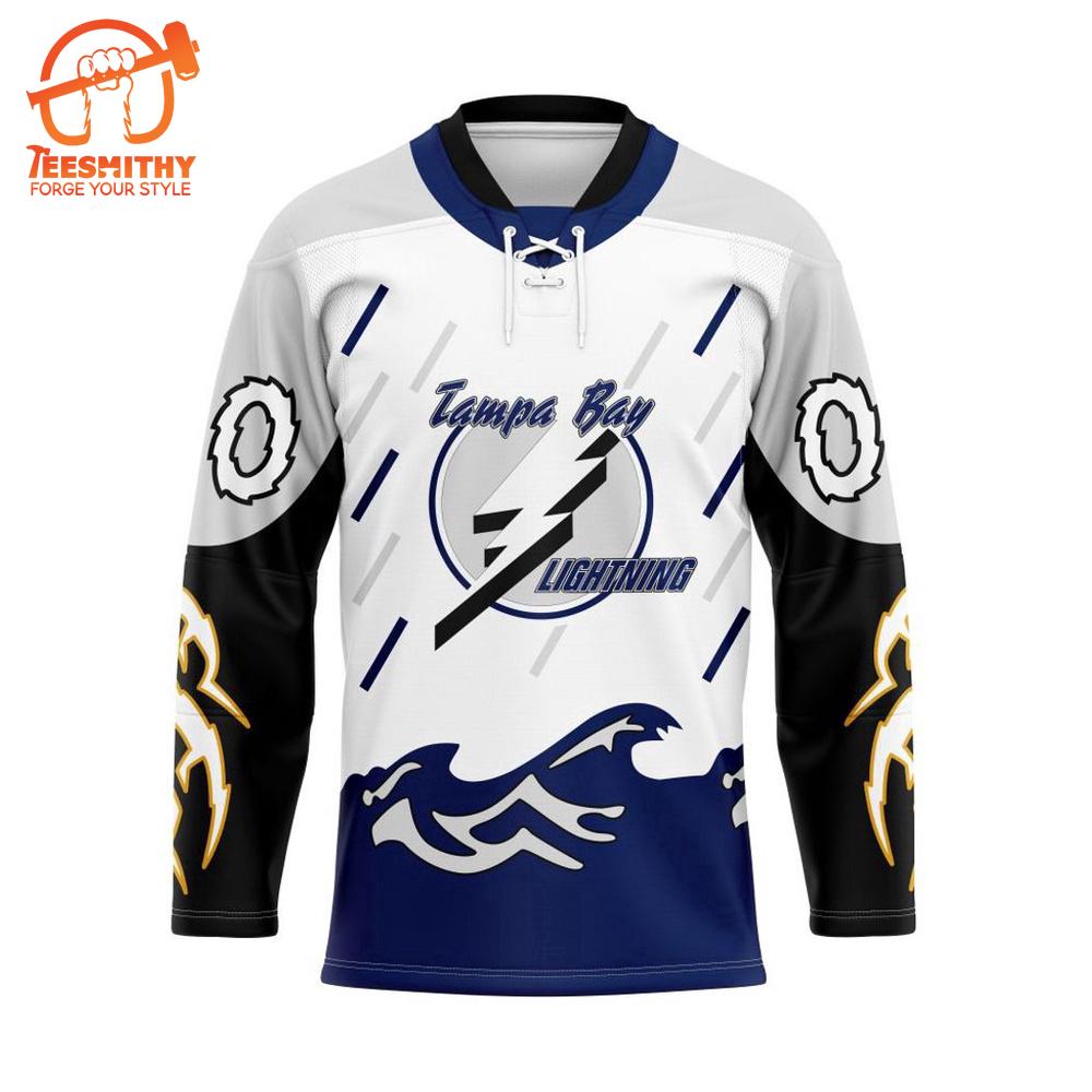 NHL Tampa Bay Lightning Personalized Reverse Retro Hockey Jersey