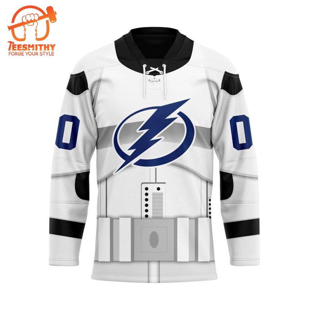 NHL Tampa Bay Lightning Personalized Star Wars Stormtrooper Hockey Jersey