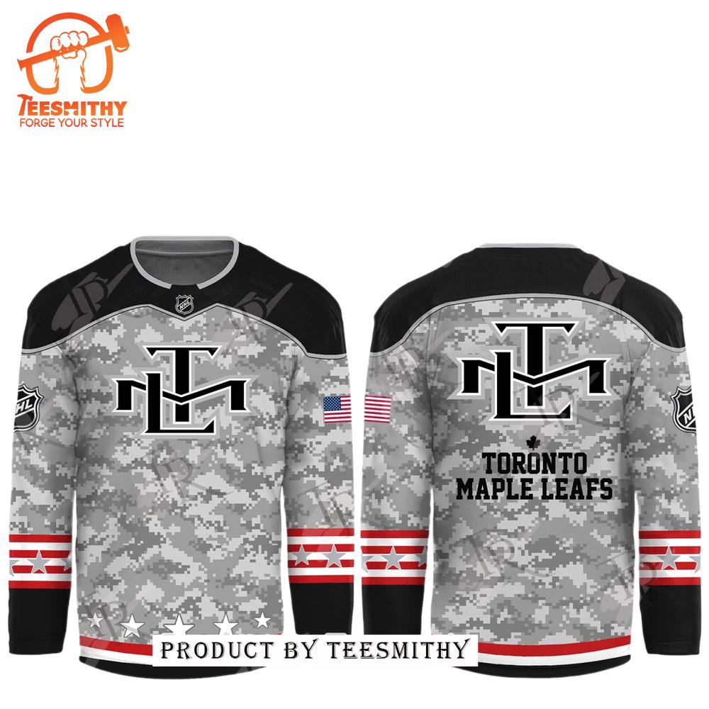 NHL Toronto Maple Leafs Arctic Camo 2024 Salute to Service Club Hockey Jersey