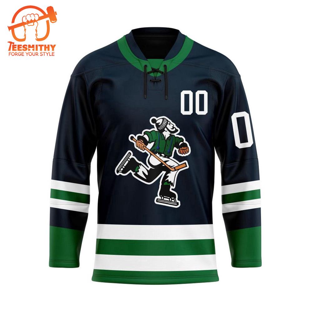 NHL Vancouver Canucks Personalized Reverse Retro Hockey Jersey