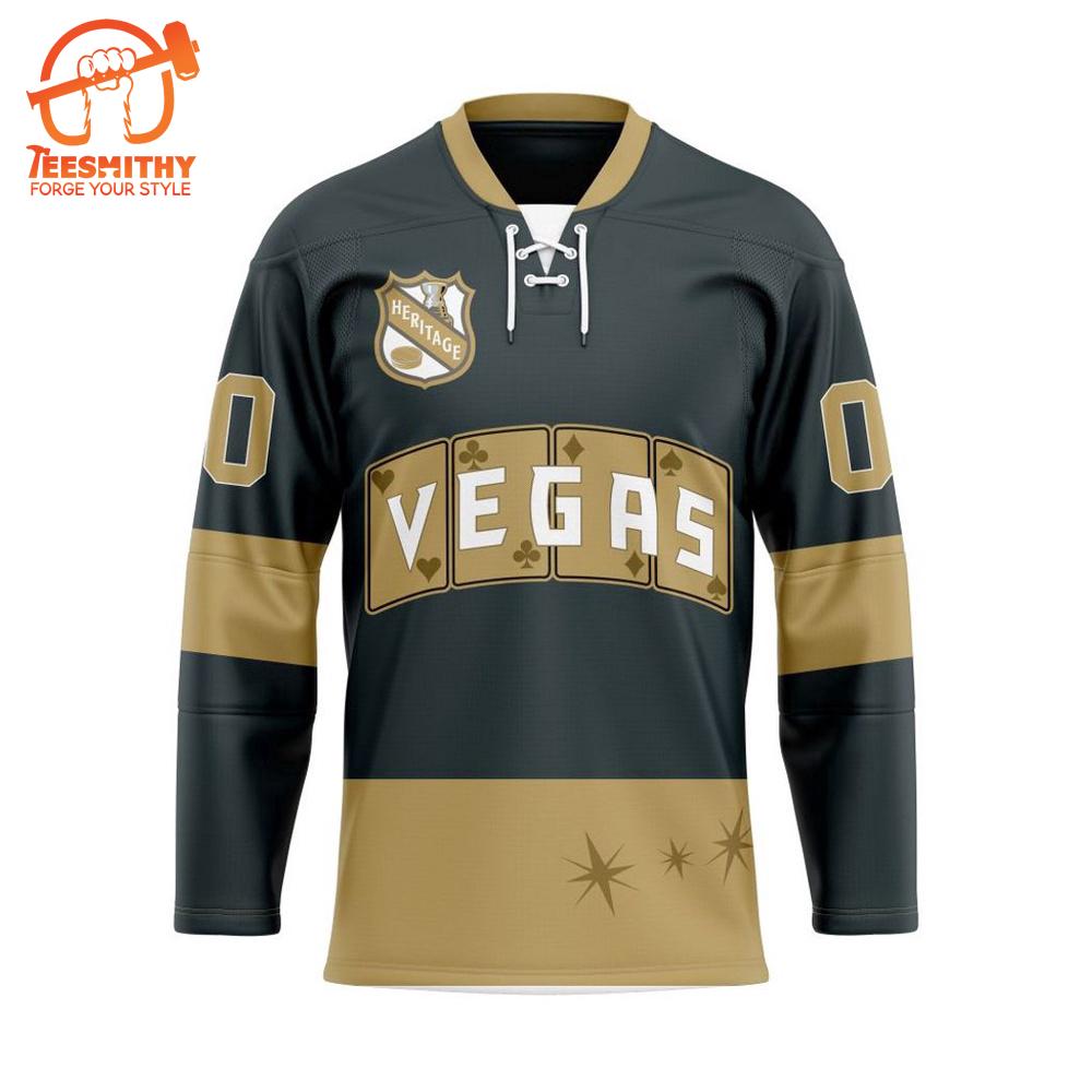 NHL Vegas Golden Knights Personalized Heritage Hockey Jersey Design