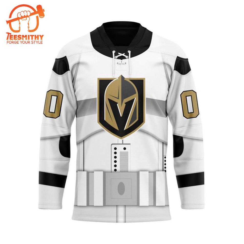 NHL Vegas Golden Knights Personalized Star Wars Stormtrooper Hockey Jersey