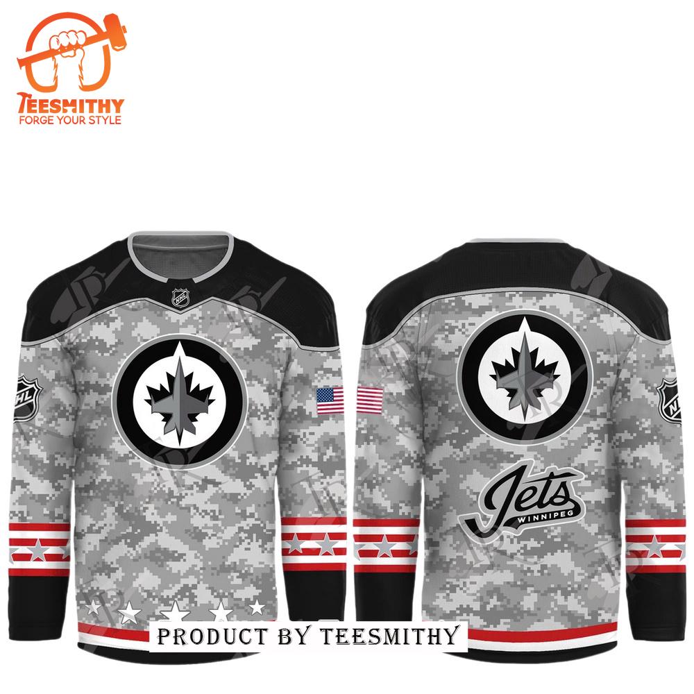 NHL Winnipeg Jets Arctic Camo 2024 Salute to Service Club Hockey Jersey