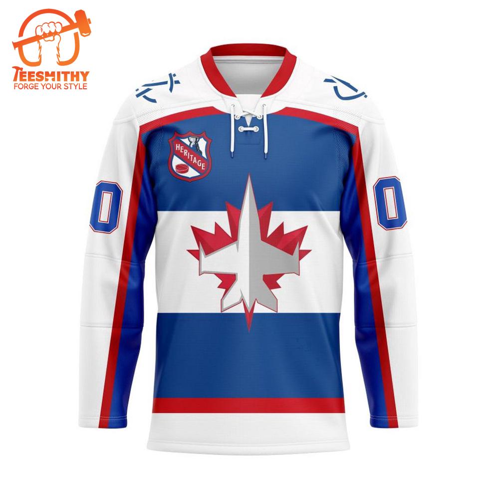 NHL Winnipeg Jets Personalized Heritage Hockey Jersey Design