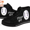 No-Face Sneakers Kaonashi Spirited Away High Top Shoes Fan