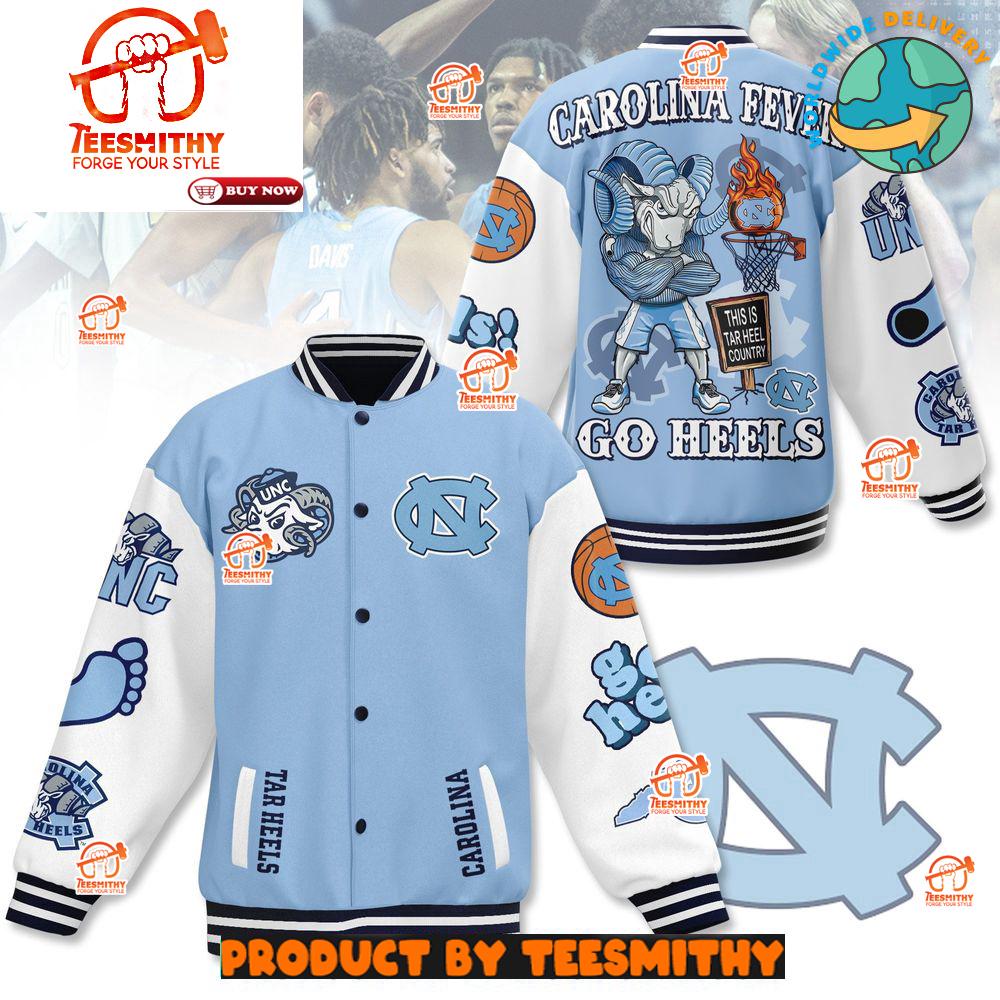 North Carolina Tar Heels Fever Go Heels Baseball Jacket