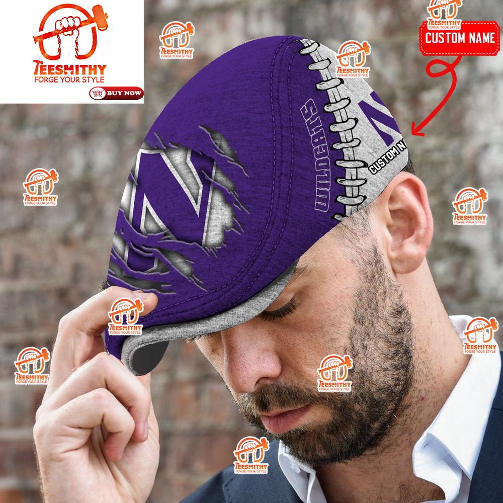 Northwestern Wildcats NCAA Personalized Jeff Cap