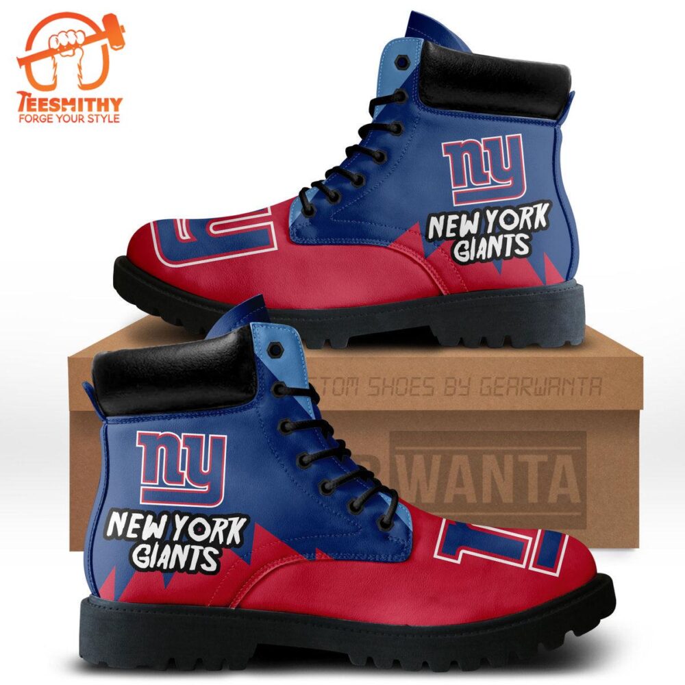 NY Giants Boots Shoes Custom For Fans