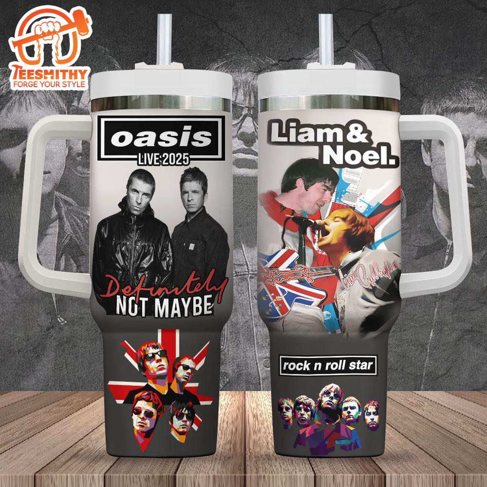 Oasis Band 40oz Stanley Tumbler For Fan Gift Christmas