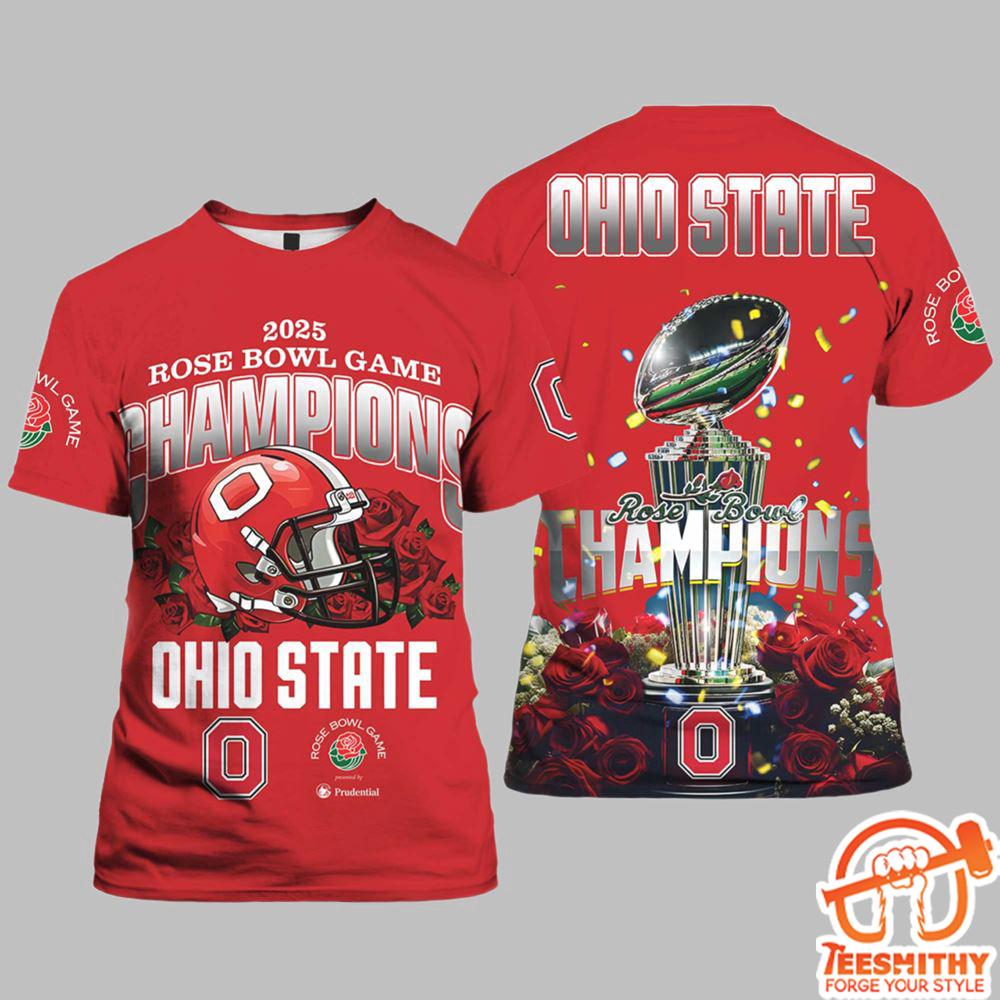 Ohio State 2025 Rose Bowl Game Champions Ohio State Shirt