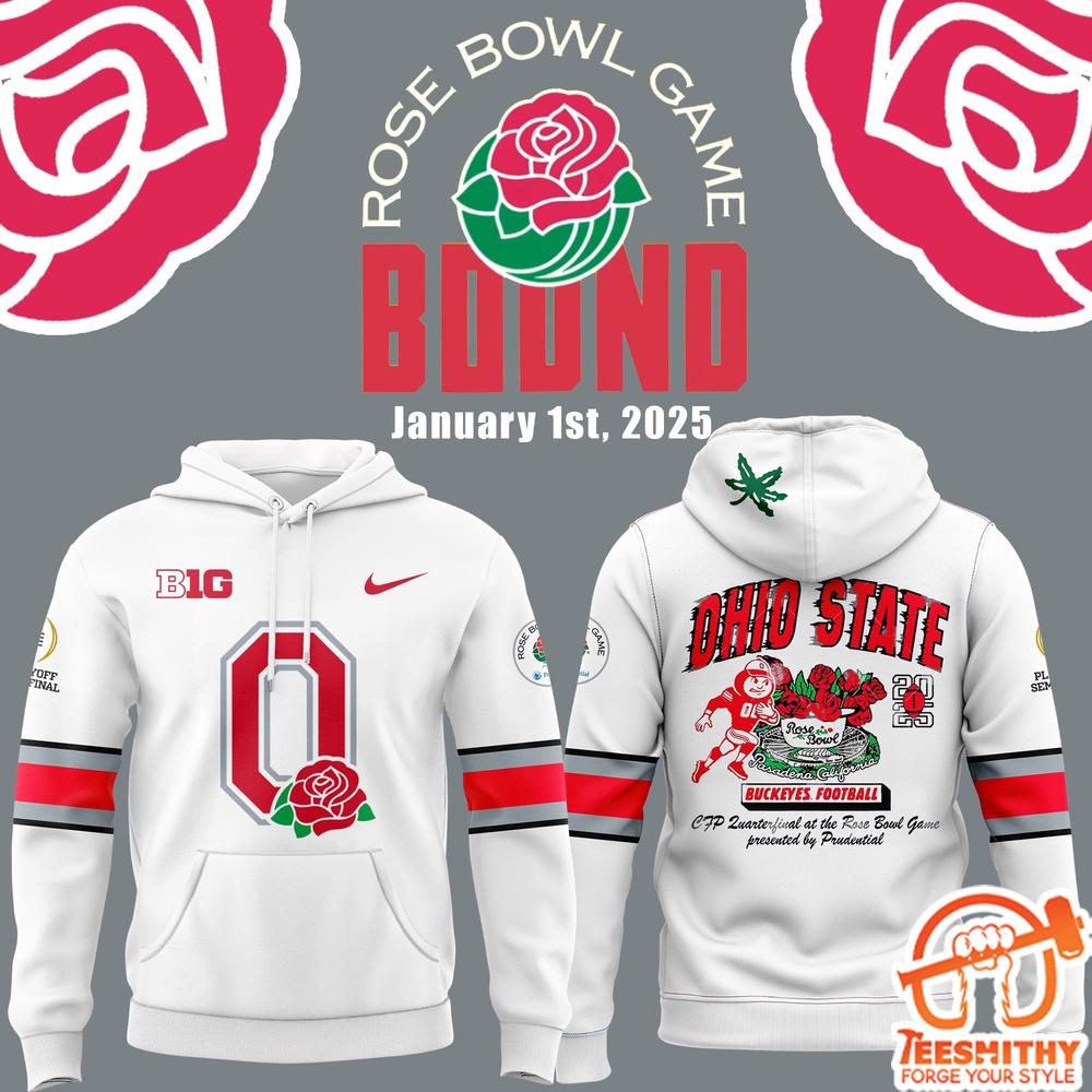 Ohio State Buckeyes Rose Bowl Game 2025 All Over Printed Hoodie