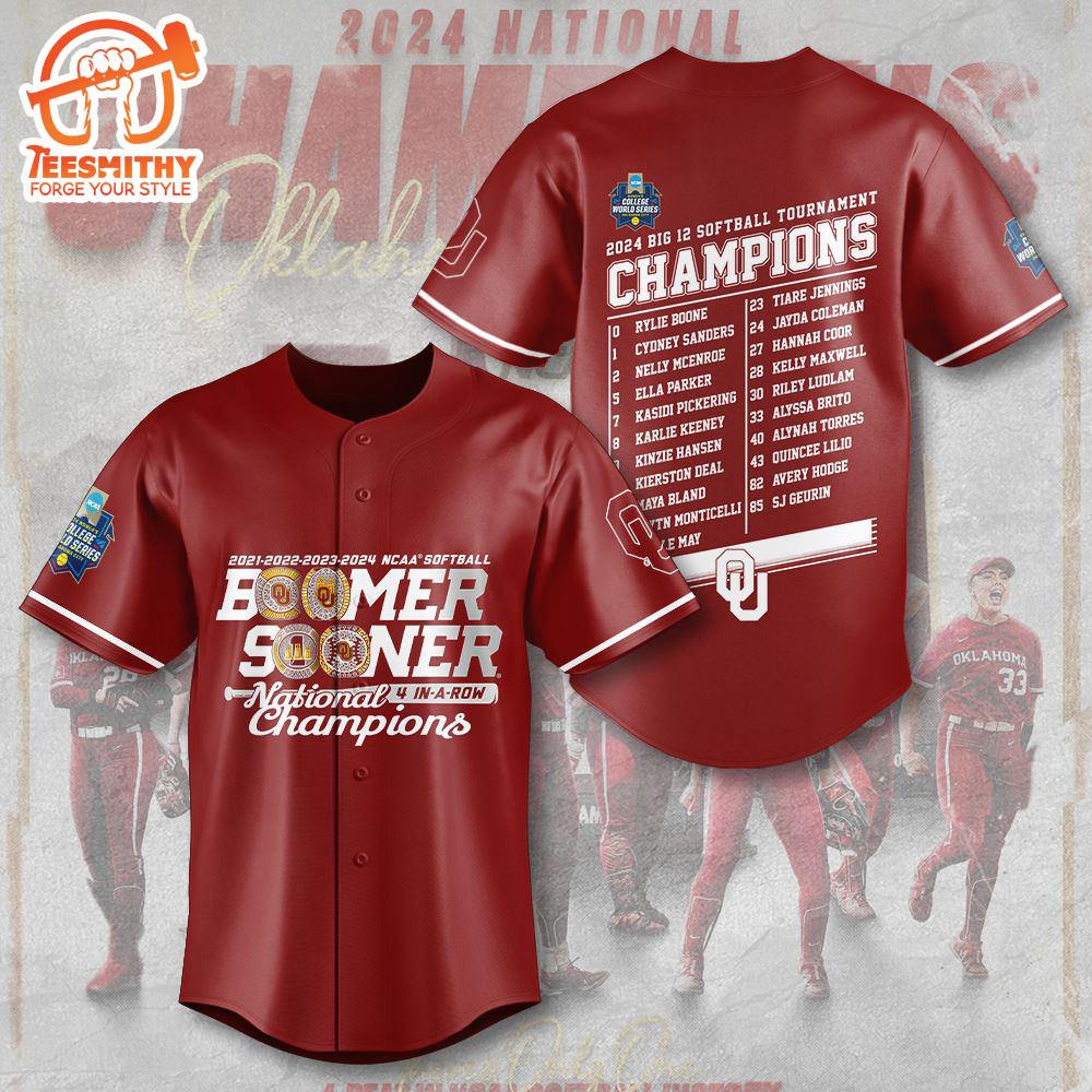 Oklahoma Sooners  Love Sport Women’s Softball Baseball Jersey