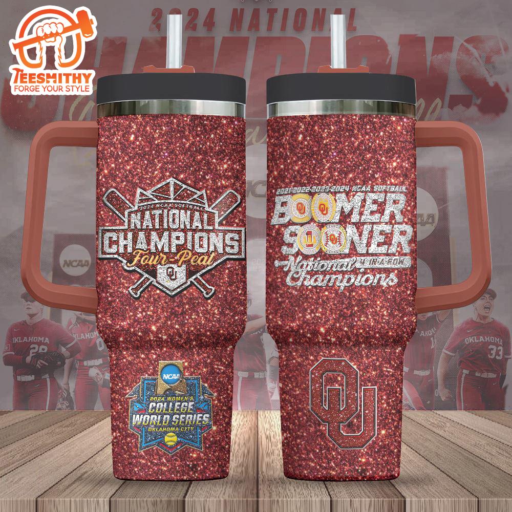 Oklahoma Sooners Women’s Softball 40oz Stanley Tumbler Christmas Tumbler 40OZ