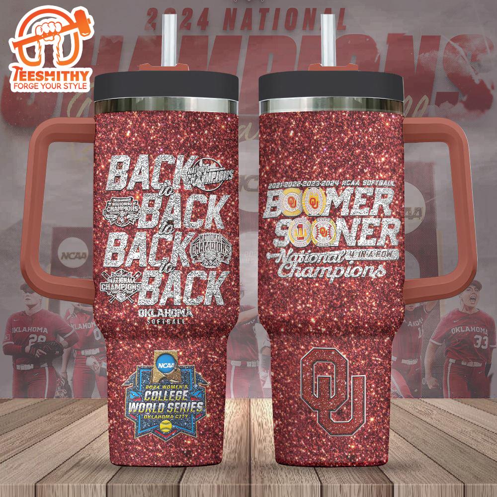 Oklahoma Sooners Women’s Softball 40oz Stanley Tumbler For Fan Gift Christmas